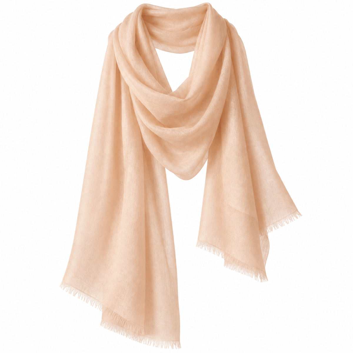 Warm Sand 100% Ultra-Fine Cashmere Scarf Shawl – Lightweight Oversized Wrap for Year-Round Wear | Avelorie
