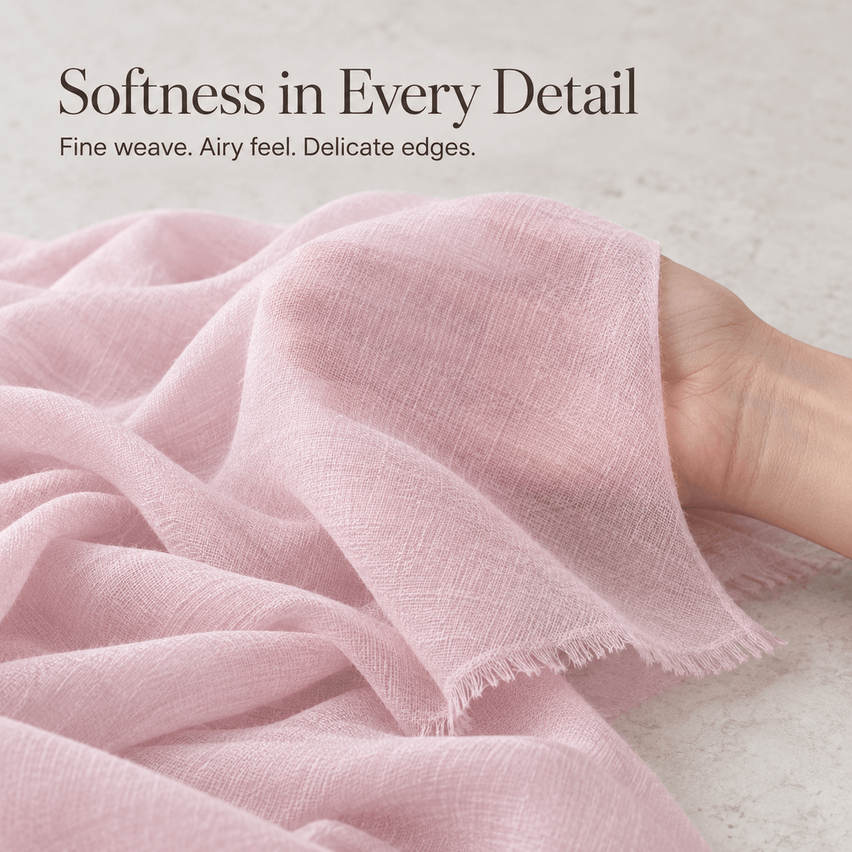 Soft Blossom 100% Ultra-Fine Cashmere Scarf Shawl – Lightweight Oversized Wrap for Year-Round Wear | Avelorie